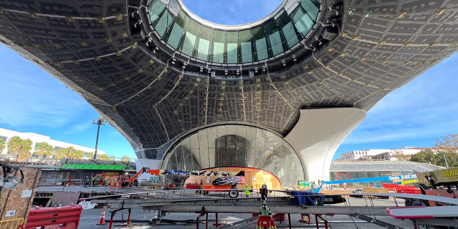 Lucas Museum plaza construction