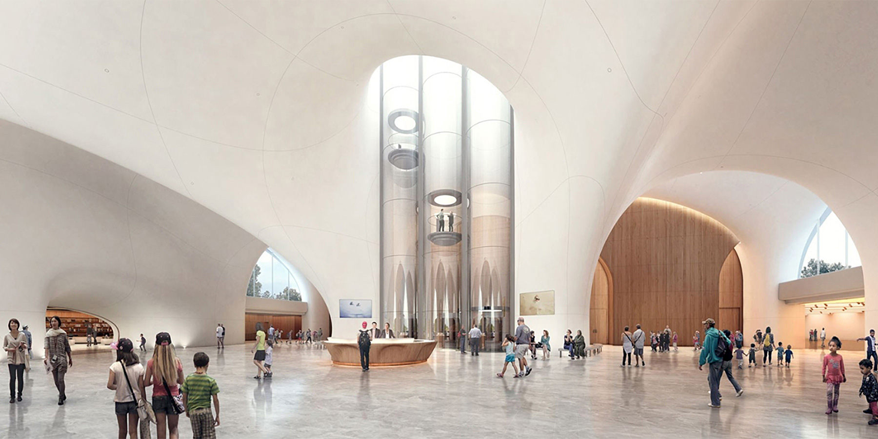 Lucas Museum North Lobby rendering
